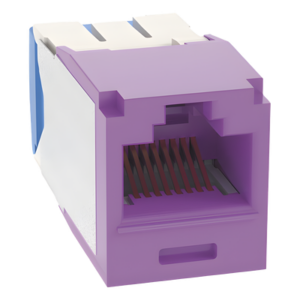 Jack RJ45 / Cat 6A / UTP / Sin herramienta de impacto / 22-26 AWG / Violeta