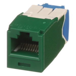 Conector Jack RJ45 / Categoría 6A / 8P8C / Terminación TG Sin Impacto / Verde