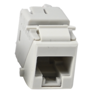 Jack Keystone / Cat5e UTP / Terminación Punch Down 110 / RJ45 / Blanco / -10 a 60°C / UL94 V-0