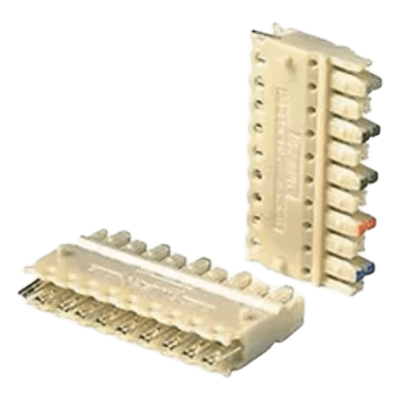 Block de Conexiones 110 / Cat 5e / 4 Pares / 1.2' x 0.92' x 0.24' / Paquete 10 pzas