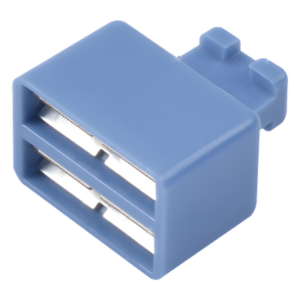 Clip de Puente / 1 Par / Regletas S66 / Enchufes SA-1 / Color Azul / Plástico Resistente