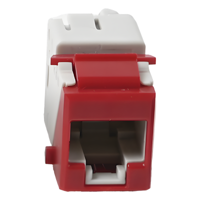 Jack Keystone / Cat6a UTP / Terminación 110 / UL94 V-0 / -10 a 60°C / Rojo