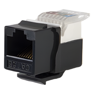 Módulo Jack Keystone / Cat5e / Toolless / RJ45 / Sin Blindaje / Color Negro