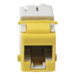 Jack Keystone / Cat5e UTP / Impacto 110 / T568A-B / -10 a 60°C / Amarillo