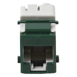 Jack Keystone / Cat5e UTP / Impacto T568A/B / Verde / 24 AWG