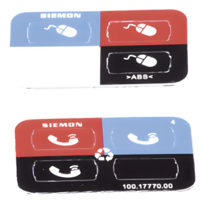 Icono para Identificación de Jacks / Montaje Plano o en Ángulo / Cat 5e/6/6a / UL 94 V-0 / Bolsa 100 Piezas