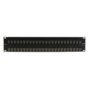 Patch Panel / UTP Cat6 / 48 Puertos / Plano 2U / Rack 19' / Terminación 4 Pares