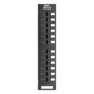 Panel de Parcheo de Impacto 110 / Categoría 6 / 12 Puertos / Montaje en Pared / 1-250 MHz / PoE++ 100W