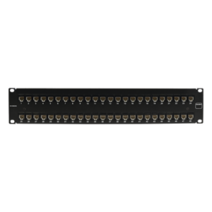 Patch Panel / UTP Cat6A / 48 Puertos / Plano / 2U / Rack 19'