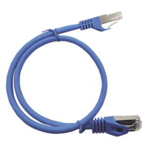 Patch Cord Cat6A / Blindado S/FTP / 10Gbps / 500MHz / 1.0m (3.28ft) / Azul