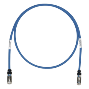 Patch Cord Cat6A / Blindado S/FTP / 500 MHz / 26 AWG / 0.61 m (2 ft) / CM/LS0H / Azul