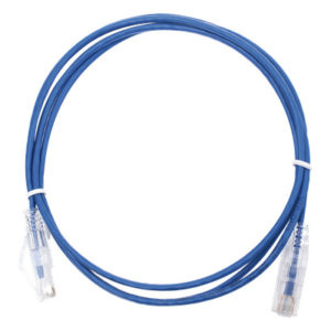 Cable de Parcheo Slim UTP Cat6 / 28 AWG / 1.5 m (4.92 ft) / Azul / 1 Gbps