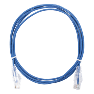 Cable de Parcheo Slim UTP / Cat6 / 2 m (6.56 ft) / 28 AWG / Azul / 1 Gbps+