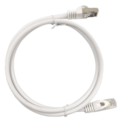 Cable de Parcheo / Cat6A / S/FTP / 10Gbps / 2m (6.56 ft) / Blindado / AWG 27 / RJ45 / Blanco