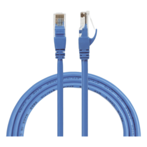 Cable de Parcheo UTP Cat6 / 1m (3.28 ft) / Azul / 26AWG CCA / 250MHz / Gigabit Ethernet