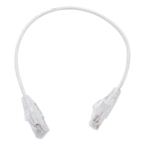Cable de Parcheo Slim UTP / Cat6 / 28 AWG / 30 cm (0.98 ft) / Blanco / RJ45