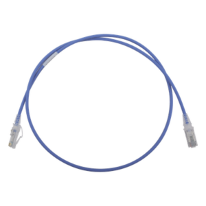 Patch Cord Cat6 UTP / CM/LS0H / 0.91 m (3 ft) / 28AWG Diámetro Reducido / Azul