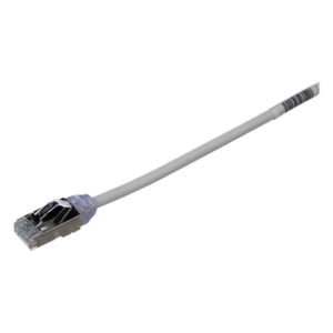 Patch Cord Cat6A / 28 AWG / S/FTP Blindado / CM/LS0H / 1 Metro (3.28 Pies) / Gris