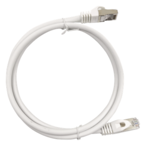 Patch Cord / Cat6A / 10G / Blindado S/FTP / 3.0 m (9.84 ft) / 500 MHz / AWG 27 / Blanco