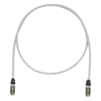 Patch Cord / Cat6A / S/FTP Blindado / 26AWG Cobre / 1.5m (5ft) / CM/LS0H / Gris