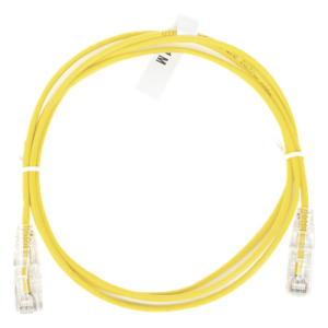 Cable de Parcheo Slim UTP / Cat6 / 28 AWG / 1 Metro (3.28 Pies) / 10 Gbps / Amarillo