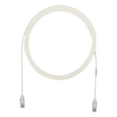 Cable de Parcheo / Cat6 / 28AWG / Diámetro Reducido 3.8 mm / 0.30 m (1 Pie) / LSZH-CM / Blanco Mate