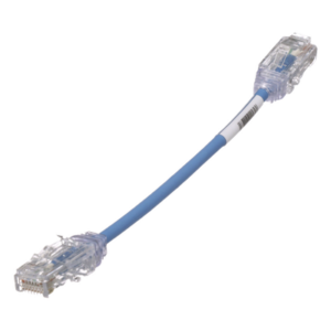 Cable de Parcheo UTP Cat6 / 28AWG Diámetro Reducido / 15.2 cm (0.5 pies) / Azul / LSZH/CM / PoE++