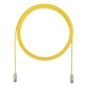Cable de Parcheo Cat6 UTP / 28AWG Diámetro Reducido / 0.3 m (1 Pie) / Amarillo / Doble Clasificación CM/LSZH