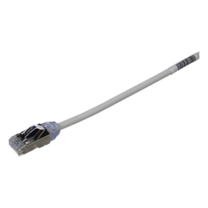 Patch Cord Cat6A / 28 AWG Diámetro Reducido / S/FTP Blindado / CM/LS0H / 3 m (9.84 ft) / Gris