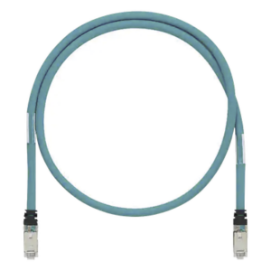 Patch Cord Industrial Cat6A / 600V / SF/UTP Blindado / 26 AWG / 2 m (6.56 ft) / Aqua