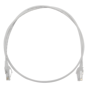 Patch Cord Modular Cat6 UTP / CM/LS0H / 0.91 m (3 ft) / 28AWG Diámetro Reducido / Blanco