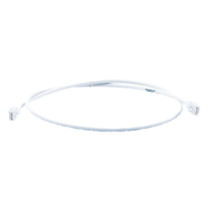 Patch Cord Modular Cat6 UTP / CM-LS0H / 0.91m (3 Pies) / 26AWG / 5.3mm OD / Blanco / Bulk