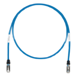 Patch Cord Cat6A / S/FTP Blindado / 26 AWG / 500 MHz / 4.57 m (15 ft) / CM/LS0H / Azul