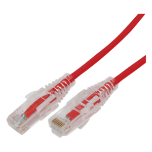 Cable de Parcheo Slim UTP Cat6A / 10 m (32.81 ft) / 28 AWG / Rojo / RJ45
