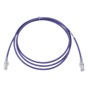 Patch Cord / Cat6 UTP / CM/LS0H / 2.13 m (7 ft) / 26 AWG / Ultra Delgado 5.3 mm / Violeta