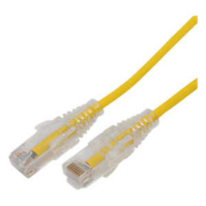 Cable de Parcheo Slim UTP Cat6A / 10 m (32.81 ft) / 28 AWG / Amarillo / RJ45