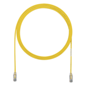 Cable de Parcheo Cat6 / UTP 28AWG / 3.05 m (10 pies) / Diámetro Reducido 3.8 mm / Amarillo