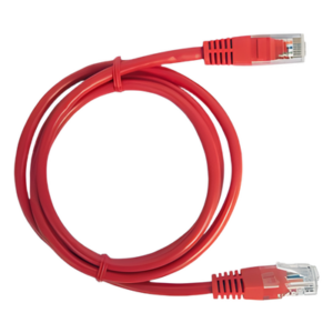 Cable de Parcheo UTP Cat6 / 1 Metro (3.28 Pies) / RJ45 / Sin Blindaje / Rojo