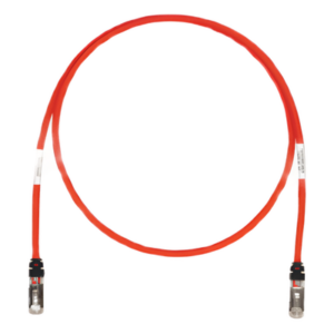 Patch Cord Cat6A / Blindado S/FTP / 1.52 m (5 ft) / 500 MHz / 26 AWG / PoE++ 2500 Ciclos / LS0H / Color Rojo
