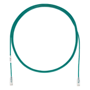 Cable de Parcheo UTP / Cat6 / 28AWG / Diámetro Reducido / 0.3 m (1 Pie) / Verde