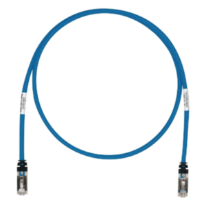 Patch Cord S/FTP Cat6A / 500 MHz / 0.30 m (1 ft) / 26 AWG / CM/LSZH / Azul