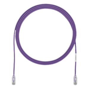 Cable de Parcheo UTP Cat6 / 28AWG Diámetro Reducido / 3.8 mm / 0.91 m (3 Pies) / Violeta / 250 MHz / PoE++