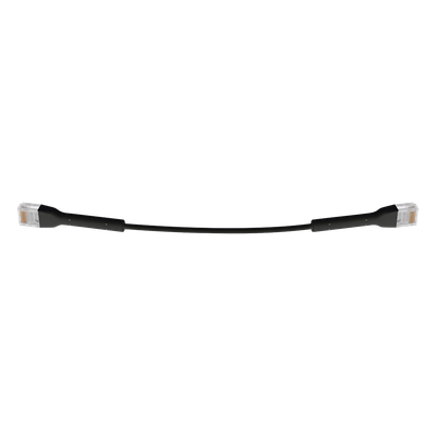 Cable Ethernet Cat6 / 22 cm (0.72 ft) / RJ45 / Diámetro ultrafino / Color negro