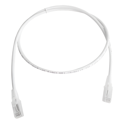 Patch Cord / Cat5e UTP / CM/LS0H / 0.91 m (3 ft) / Blanco / Bulk