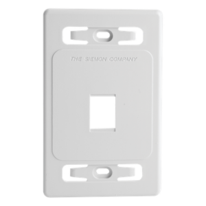 Placa de Pared Modular / 1 Salida / Color Blanco / Versión Bulk / MAX