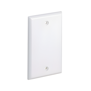 Placa de Pared Ciega / ABS / 69.8 x 114.4 mm / 2.75 x 4.5 in / Blanco Mate / Montaje Vertical