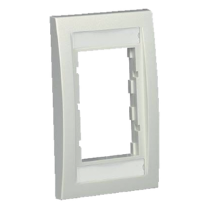 Marco de Placa Frontal Ejecutiva / Para 2 Insertos 1/2 o 3 Insertos 1/3 / ABS / 2.75 x 4.5 x 0.023 in