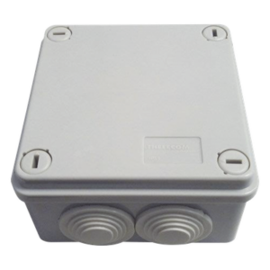 Caja Estanca / IP55 / IK08 / 6 Entradas 3/4' / 100x100x50 mm (3.94x3.94x1.97') / ABS Gris