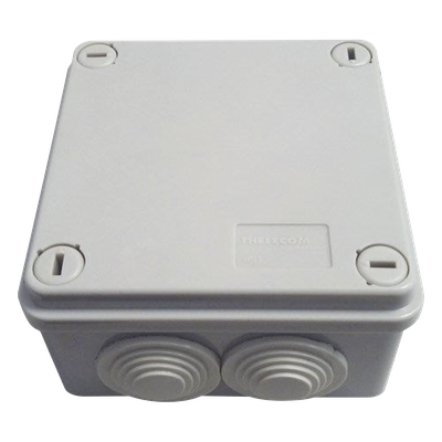 Caja Estanca / IP55 / IK08 / 6 Entradas 3/4' / 100x100x50 mm (3.94x3.94x1.97') / ABS Gris