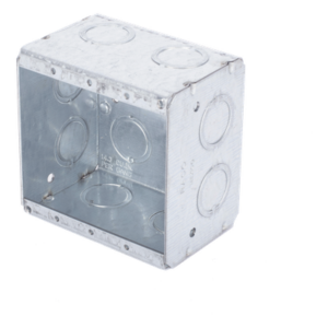 Caja Multigang / 2 Gangs / 2.5 in (6.35 cm) Profundidad / 12 Entradas 1/2-3/4 in (1.27-1.91 cm)